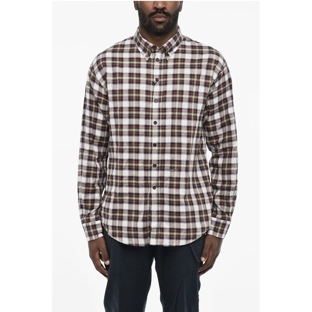 Dsquared² Checked Cotton Button Down Shirt