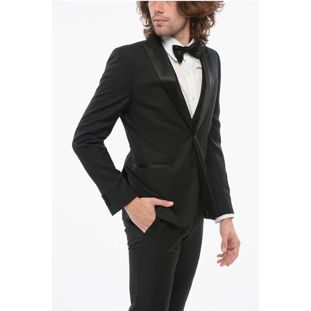 Corneliani CODE 3 Piece Suit with Peak Lapel