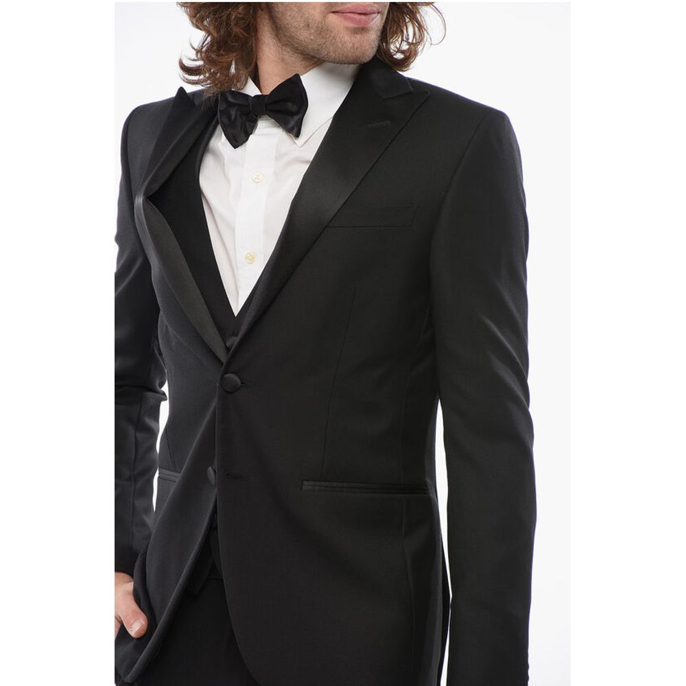 Corneliani CODE 3 Piece Suit with Peak Lapel