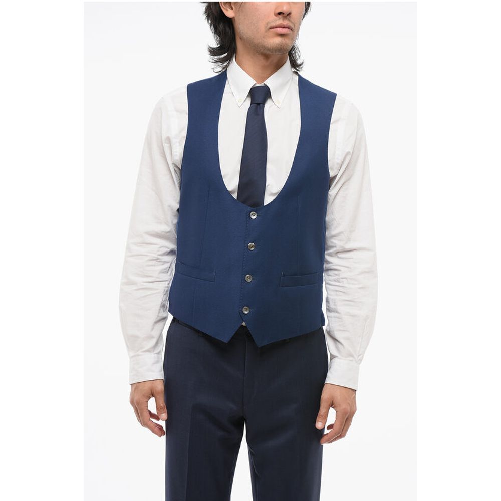 Corneliani Dotted CERIMONIA ACADEMY Suit with Peak Lapel