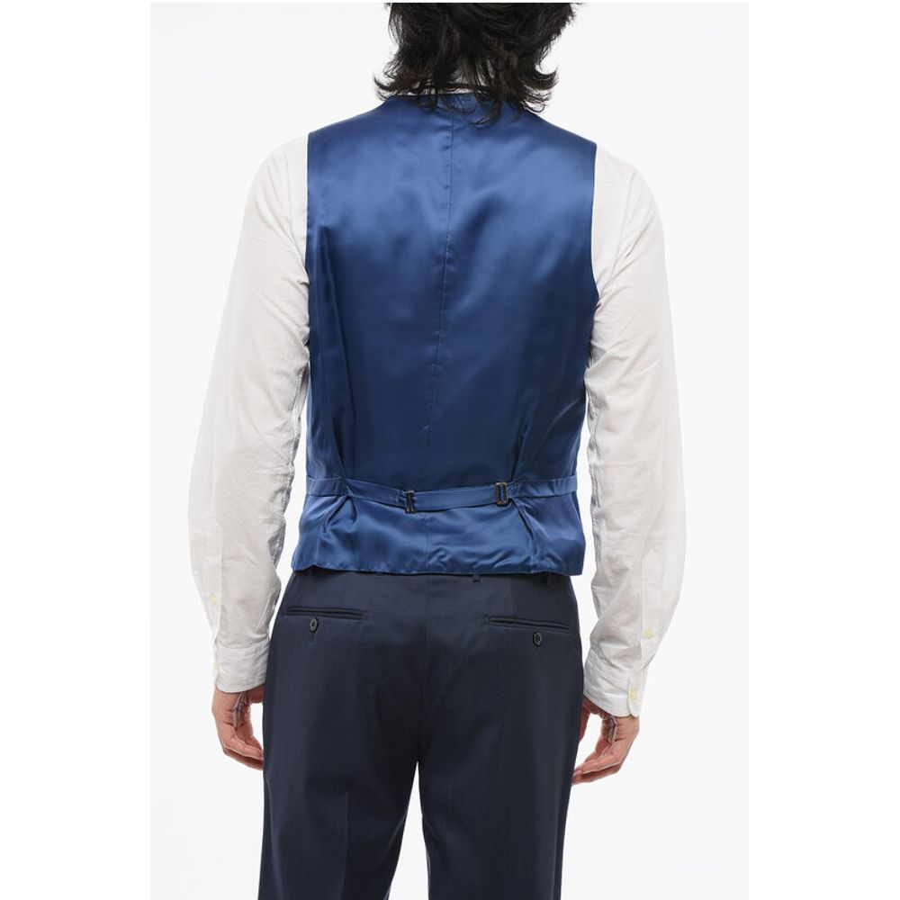Corneliani Dotted CERIMONIA ACADEMY Suit with Peak Lapel