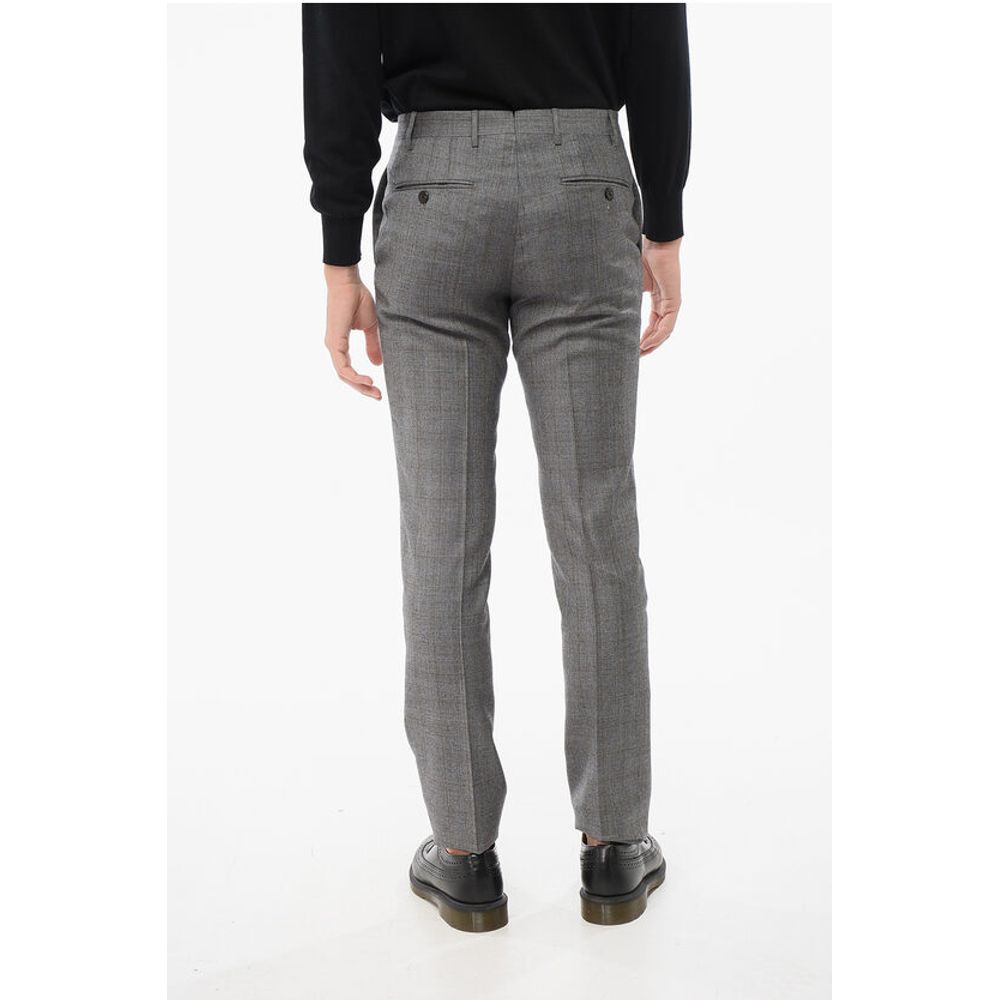 Corneliani Checkered Wool Pants