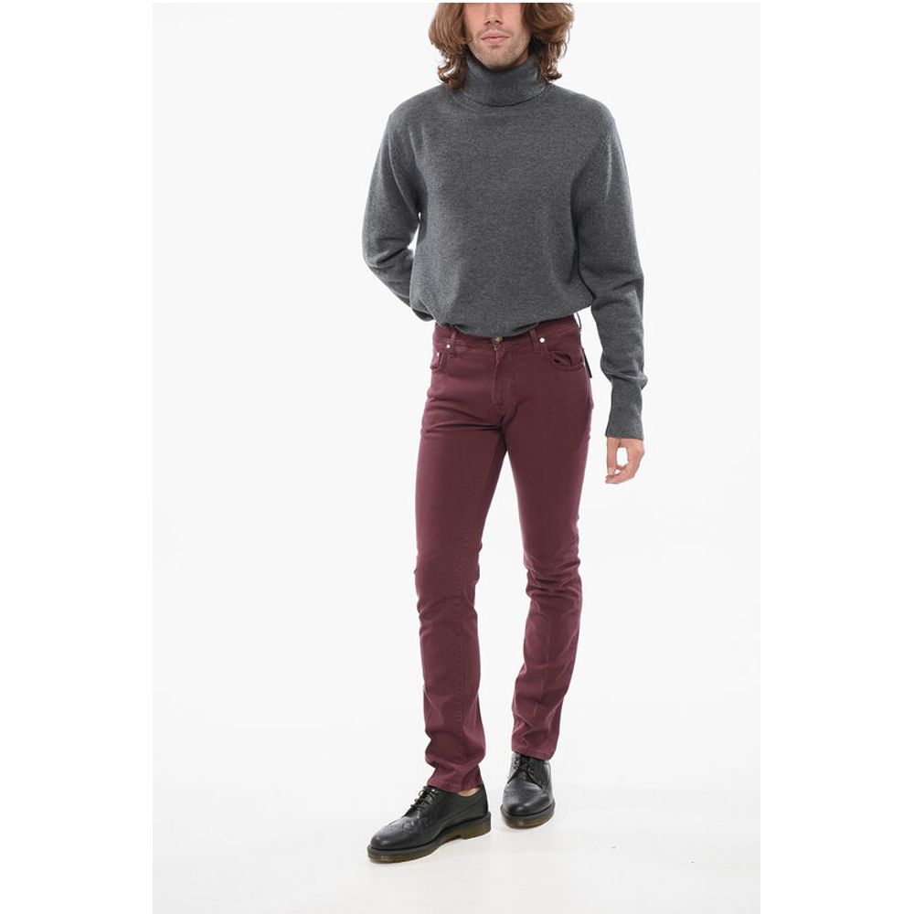 Corneliani ID Cotton Slim Fit 5 Pockets Pants