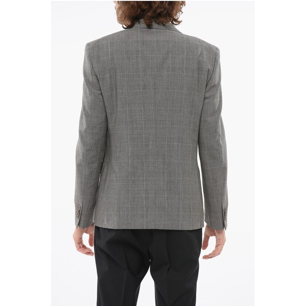 Corneliani CC Collection Double-Brested RESET Suit with Glen Plaid Moti