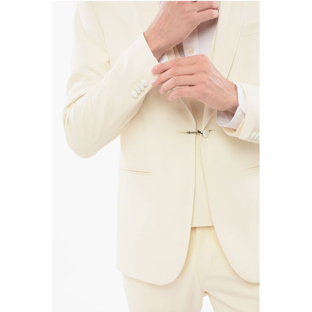 Corneliani CODE Virgin Wool 3 Piece Suit With Shawl Lapel