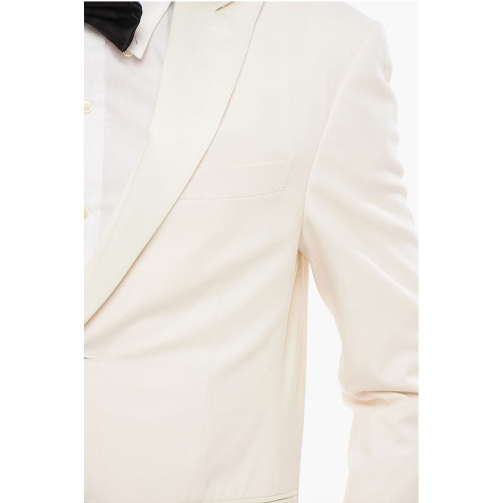 Corneliani CODE Virgin Wool TAILORED 3 Piece Suit With Peak Lapel