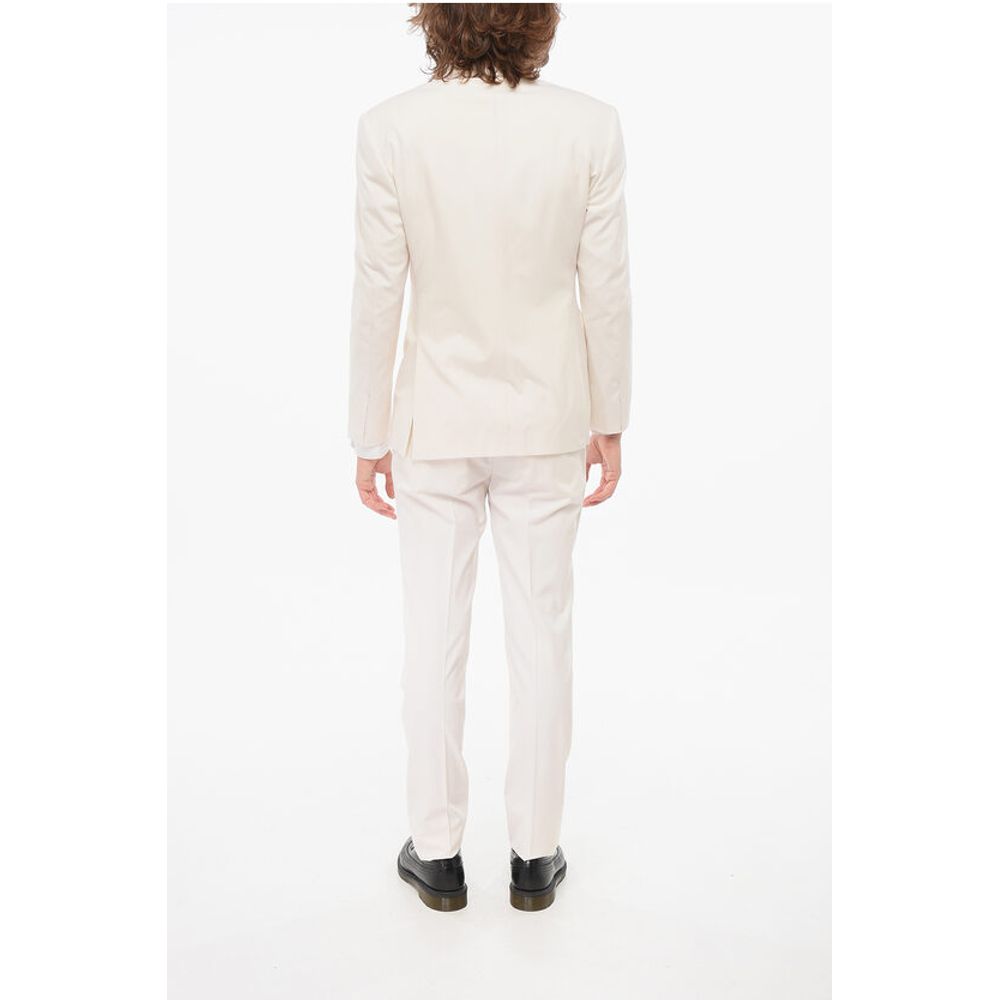 Corneliani CODE Virgin Wool TAILORED 3 Piece Suit With Peak Lapel