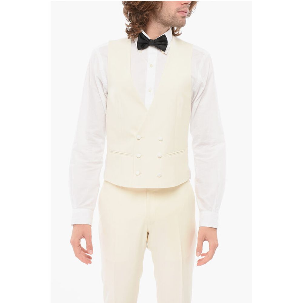 Corneliani CODE Virgin Wool 3 Piece Suit With Shawl Lapel