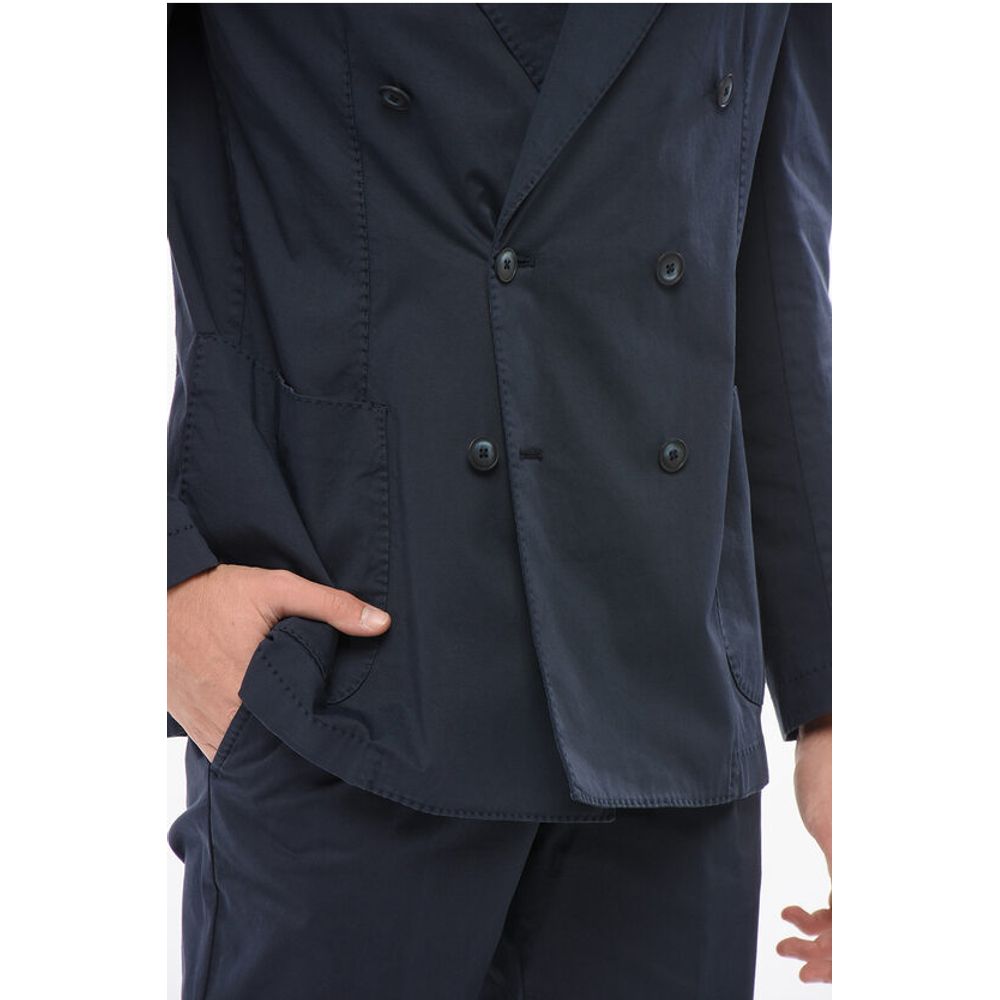 Corneliani CC COLLECTION Double-breasted Suit with Peak Lapel