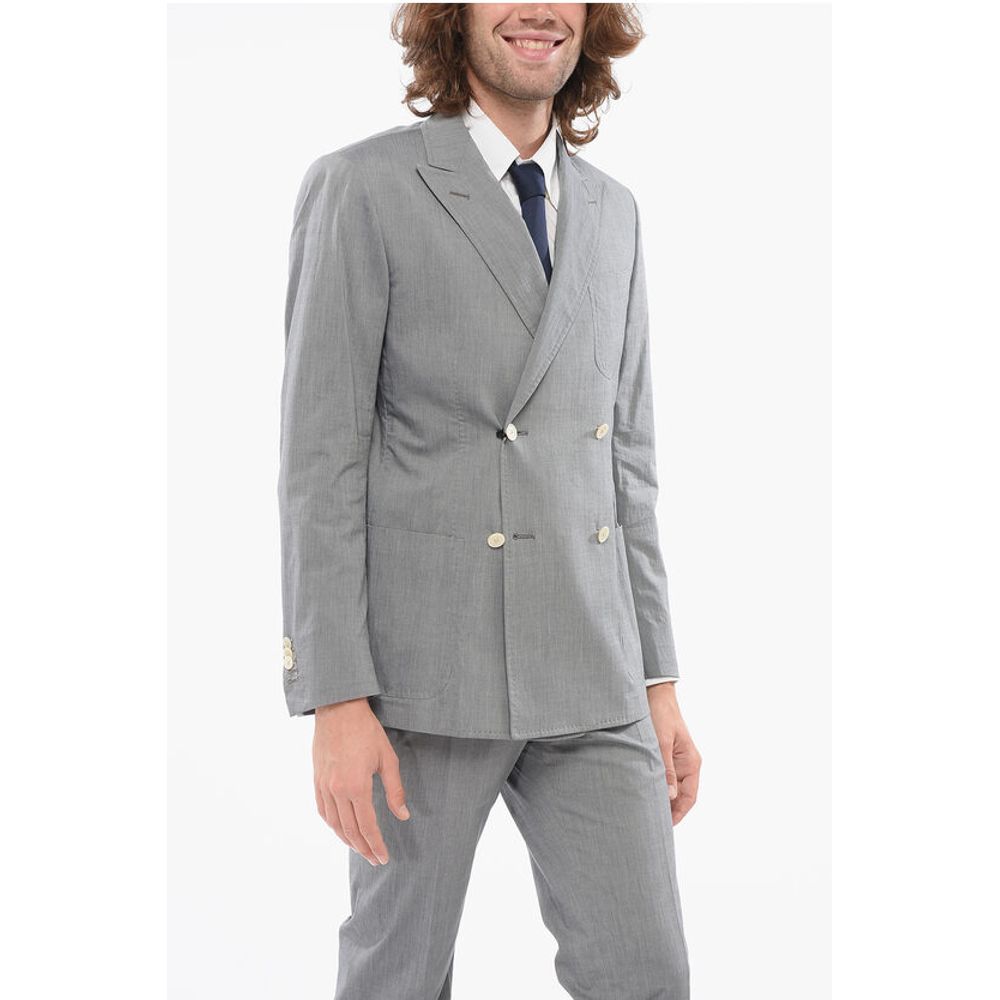 Corneliani CC BROTHERS Double-breasted Suit with Peak Lapel
