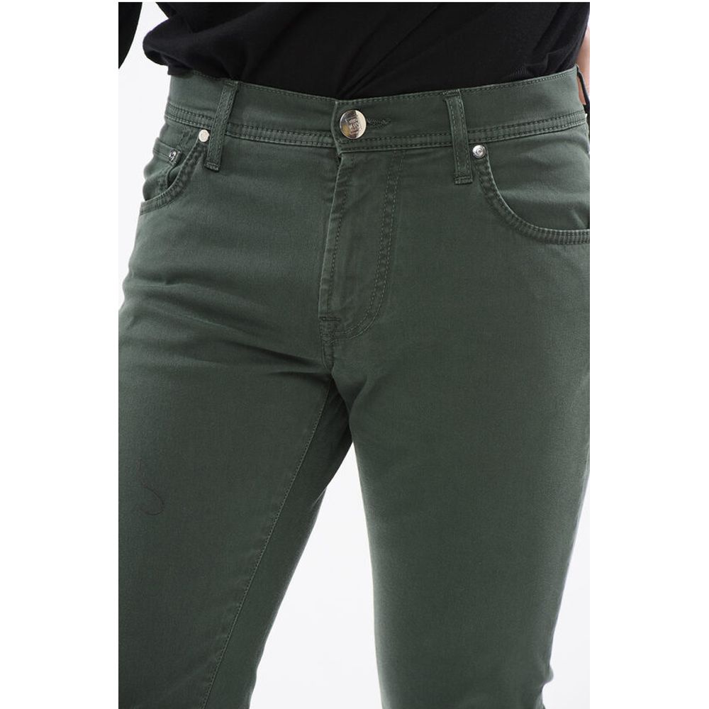 Corneliani ID Ton-sur-ton Embroidered Denims