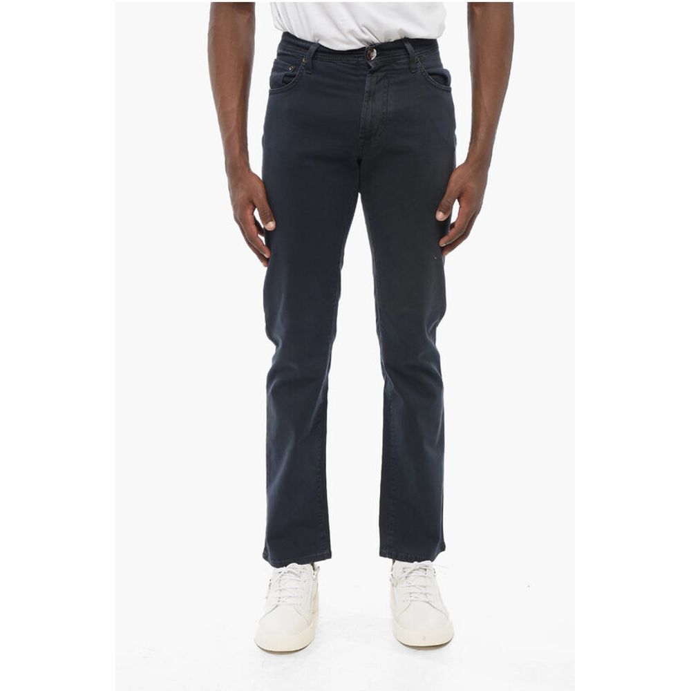 Corneliani ID Ton-sur-ton Embroidered Denims