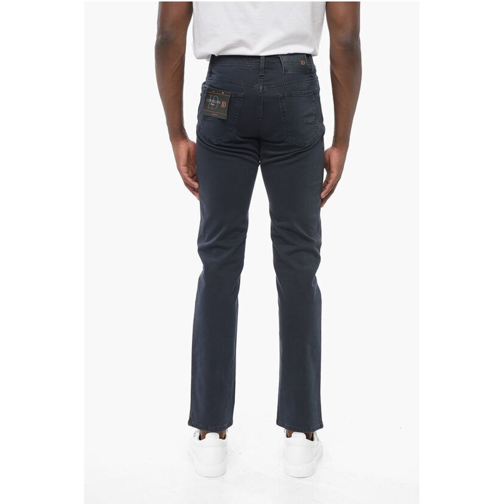 Corneliani ID Ton-sur-ton Embroidered Denims