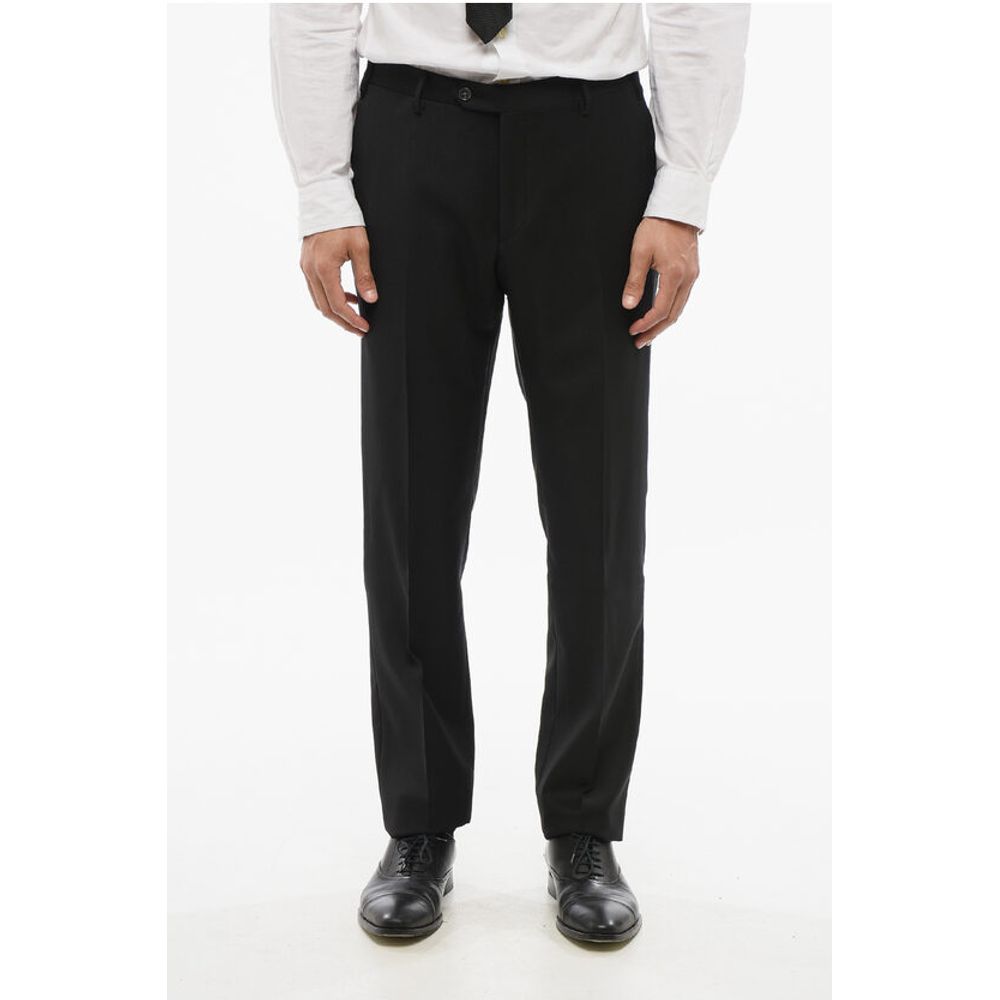 Corneliani CODE Virgin Wool Suit with Peak Lapel