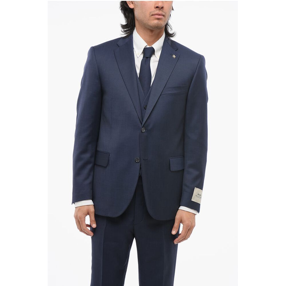 Corneliani CC COLLECTION 3-Piece RIGHT Virgin Wool Suit