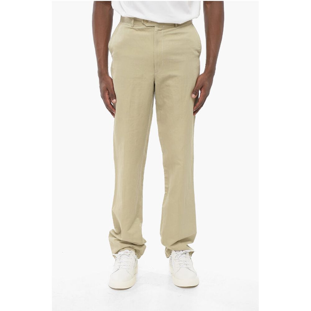 Corneliani ID Cotton and Linen IDENTITY Chino Pants
