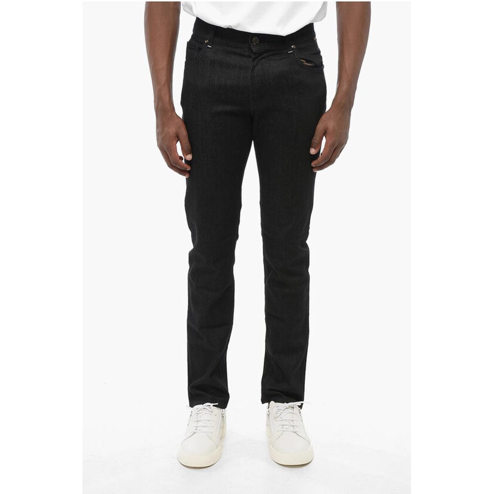 Corneliani Dark Wash Stretch Denim Jeans