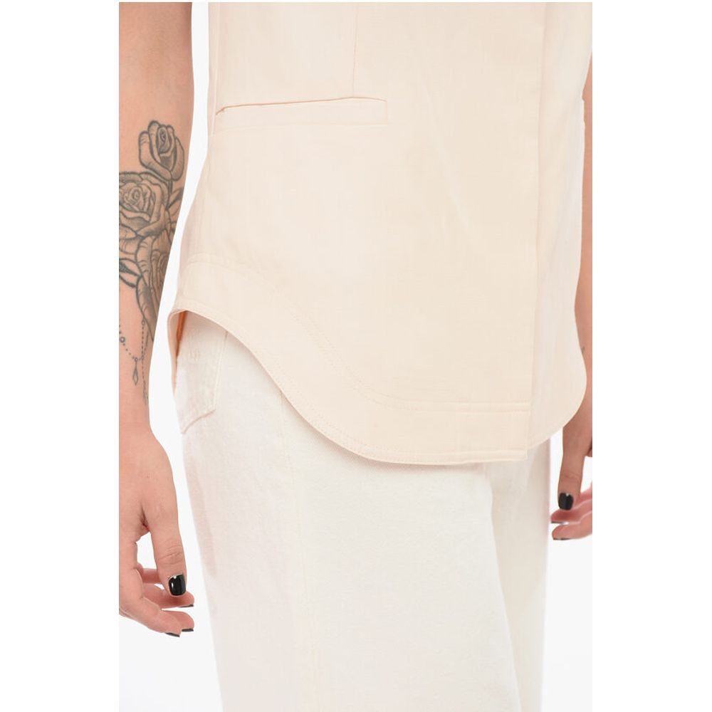 Loulou Studio Linen Blend Sleeveless Top