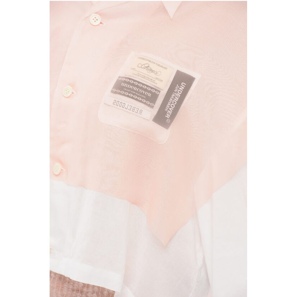 Undercover Cropped Blouse With Sheer Layer