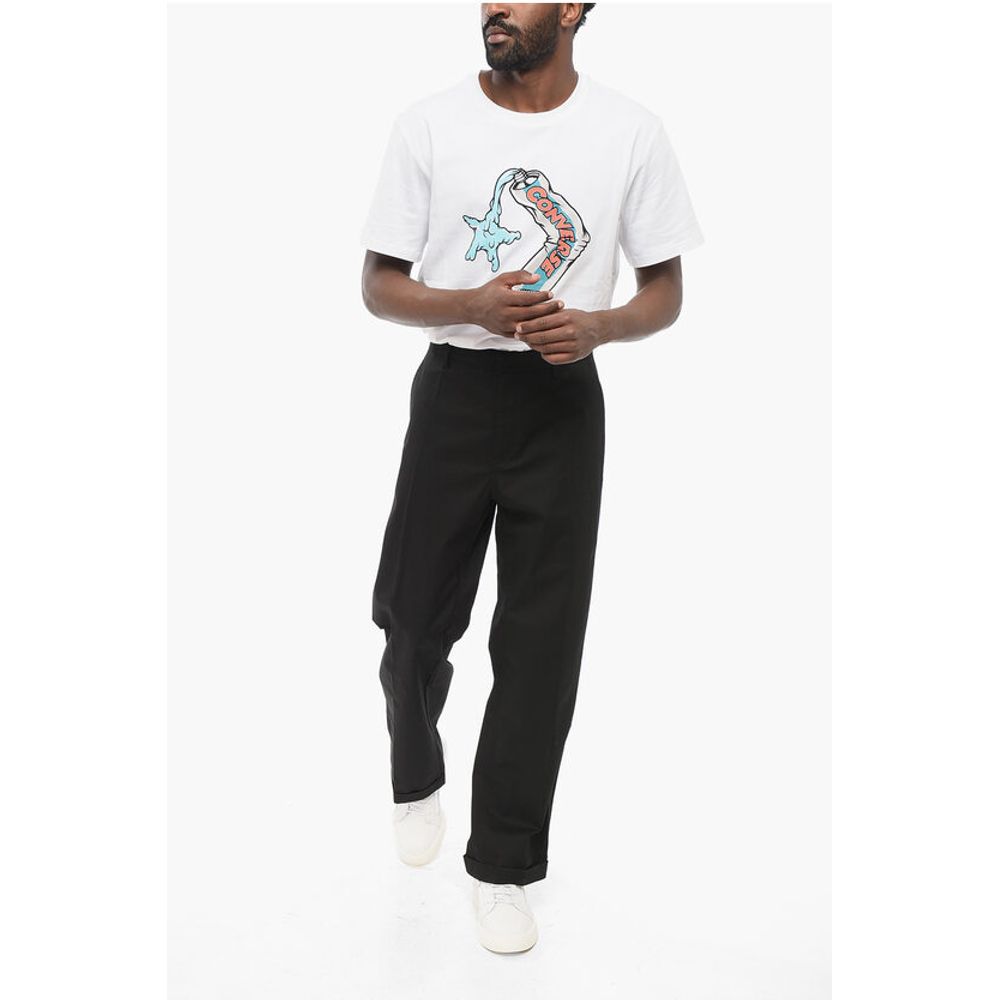 Department 5 Solid Color JOVI Pants with Cuffed Hem