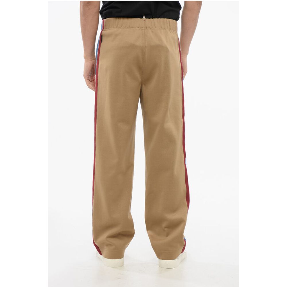Moncler APRÈS-SKI Cotton Blend Sweatpants with Side Contrasting Band