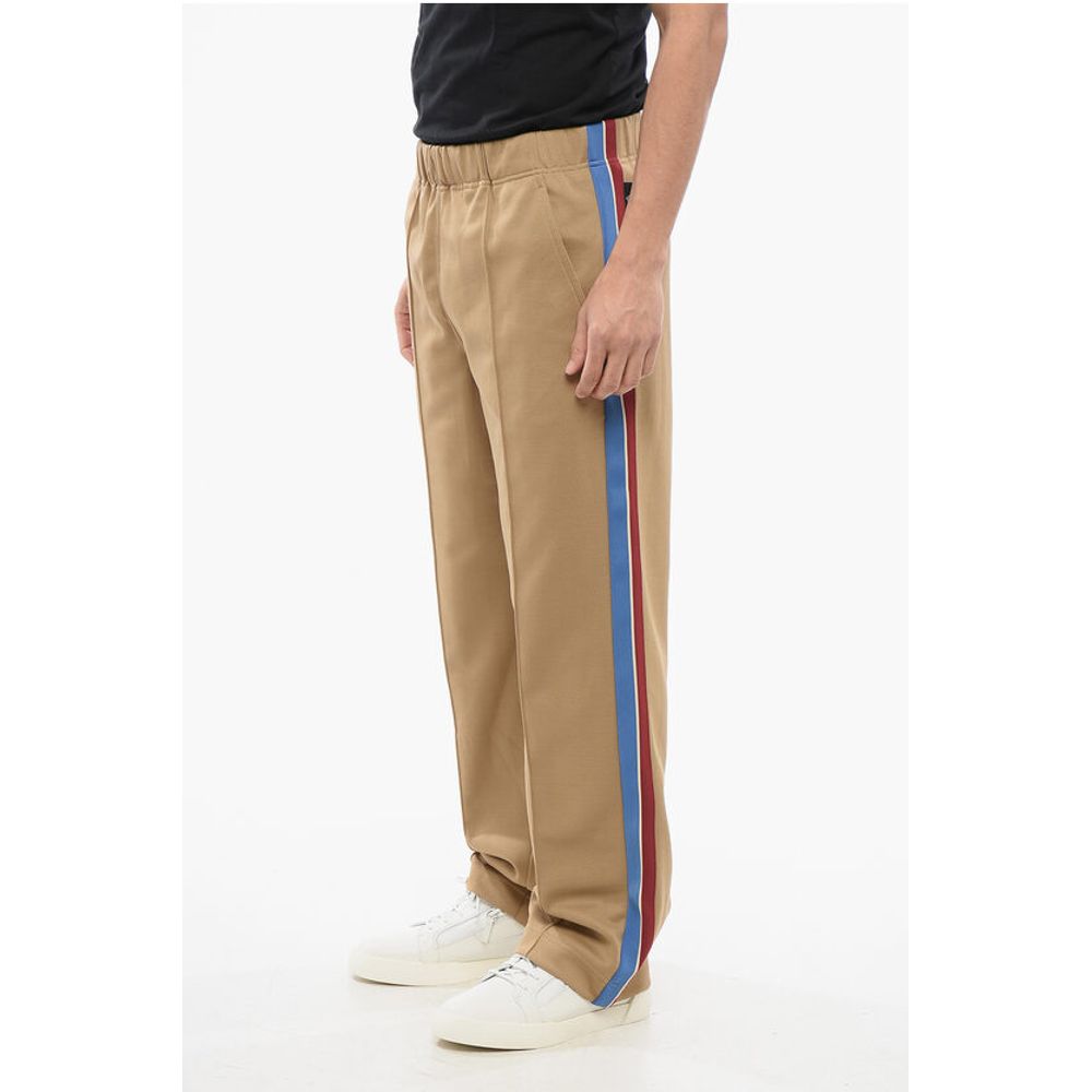 Moncler APRÈS-SKI Cotton Blend Sweatpants with Side Contrasting Band