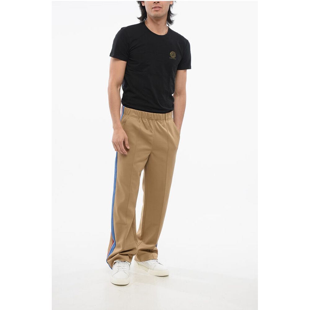 Moncler APRÈS-SKI Cotton Blend Sweatpants with Side Contrasting Band