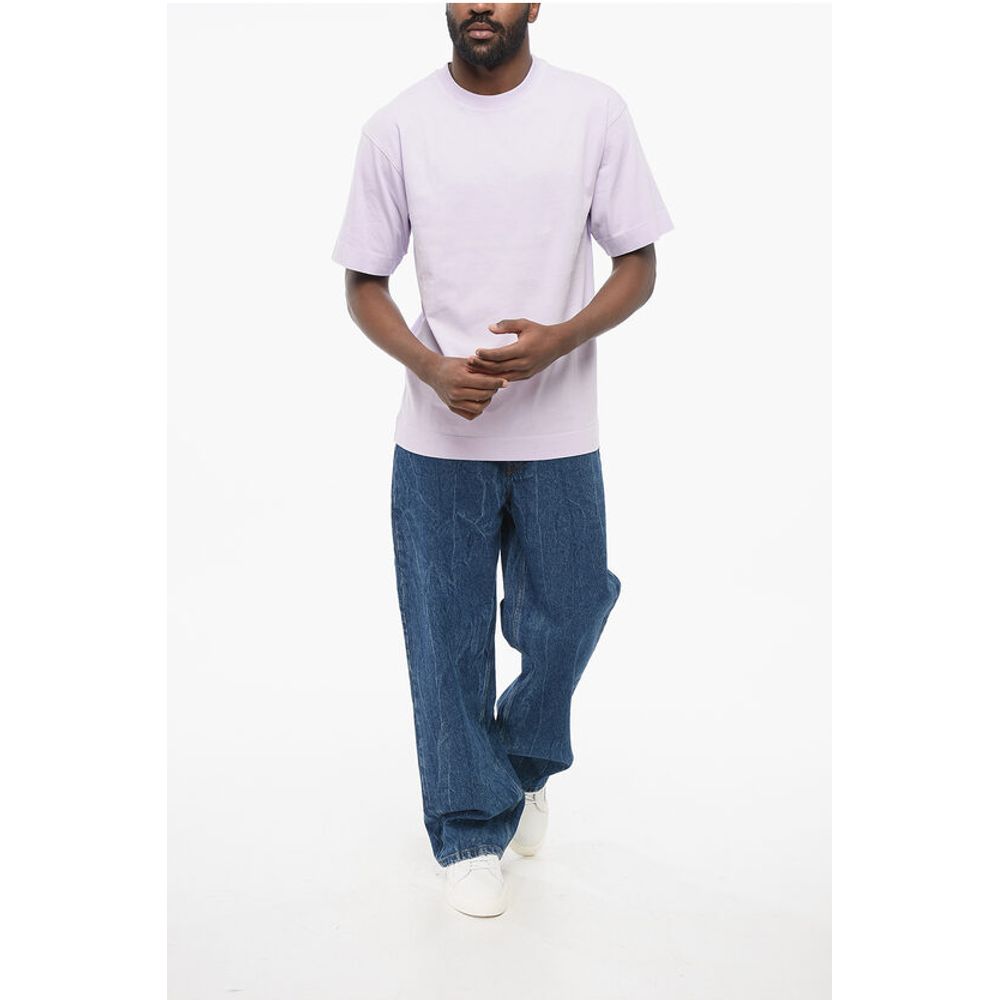 Dries Van Noten Crew Neck Monochrome Cotton T-Shirt