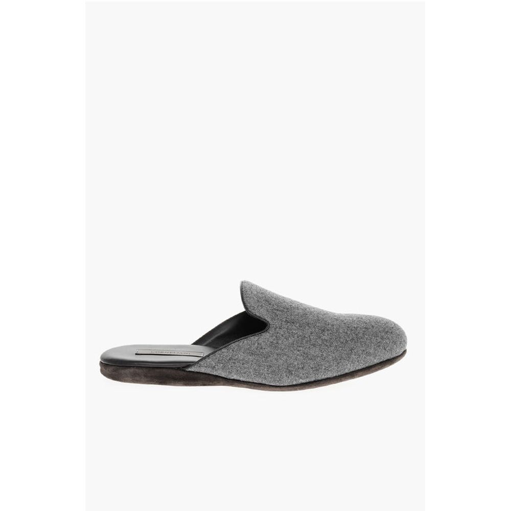 Corneliani Wool Mules With Suede Soles