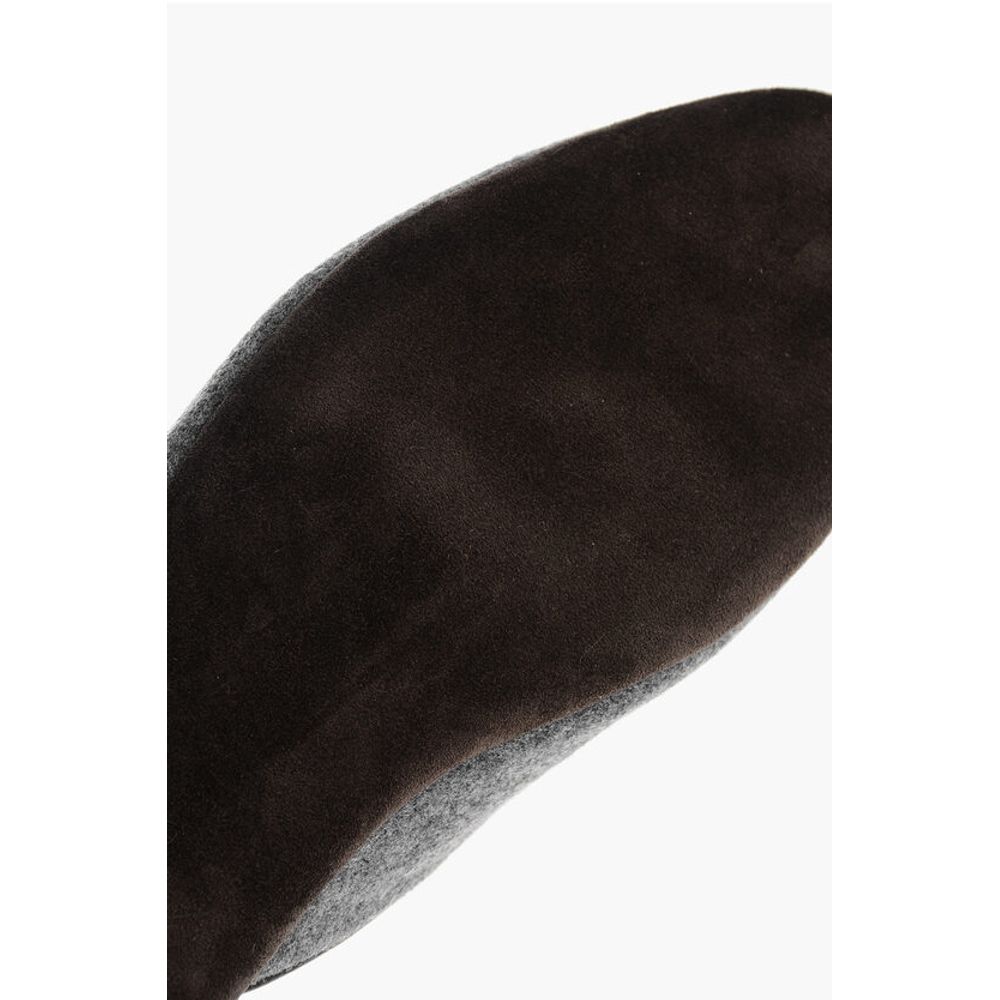 Corneliani Wool Mules With Suede Soles