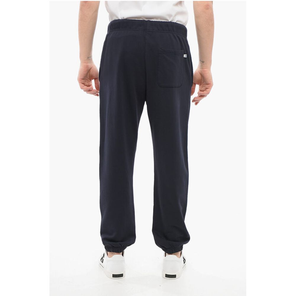 Autry Solid Color Cotton Joggers with Drawstring Waist