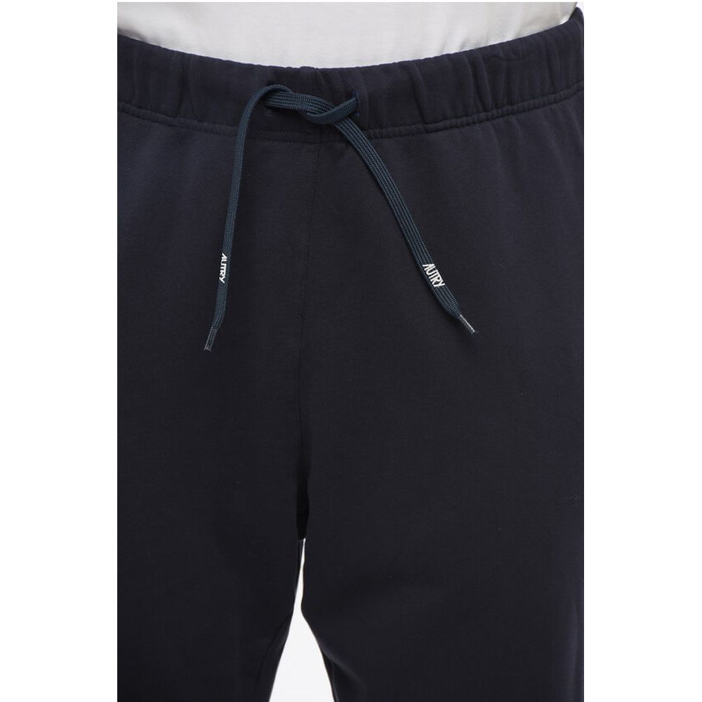 Autry Solid Color Cotton Joggers with Drawstring Waist