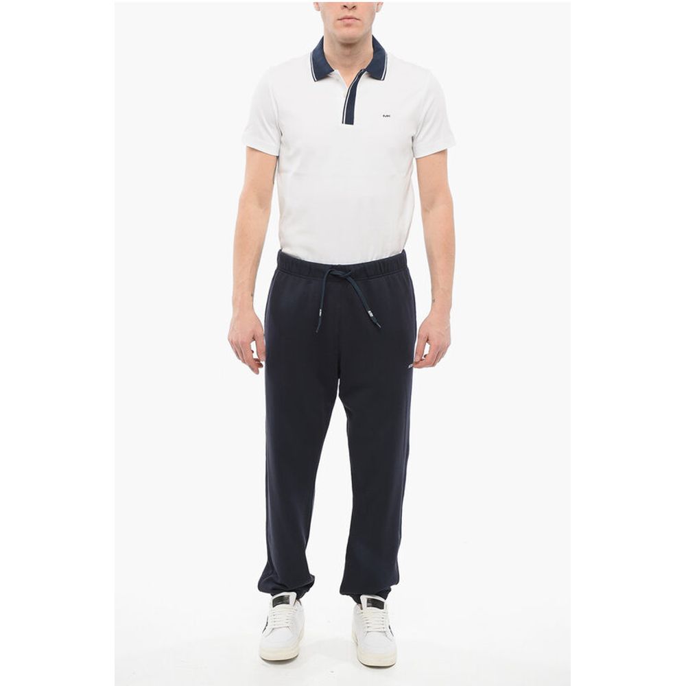 Autry Solid Color Cotton Joggers with Drawstring Waist
