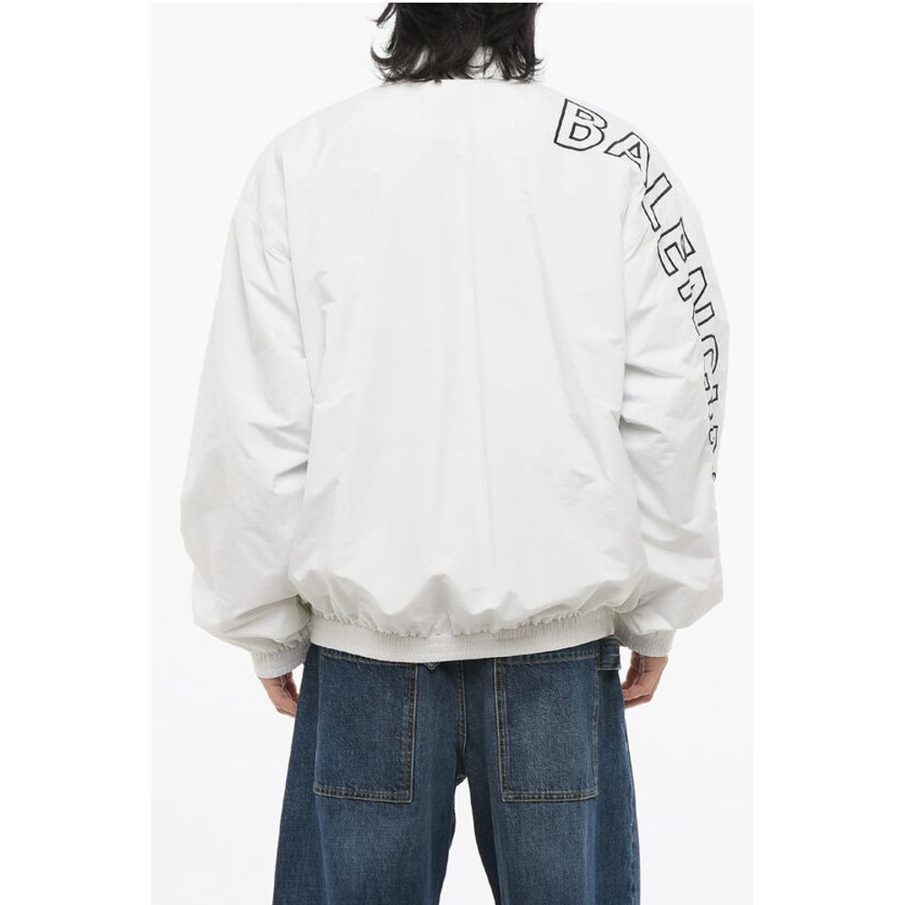 Balenciaga Nylon Windbreaker with Embroidered Logo