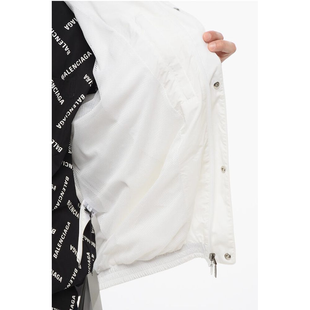 Balenciaga Nylon Windbreaker with Embroidered Logo