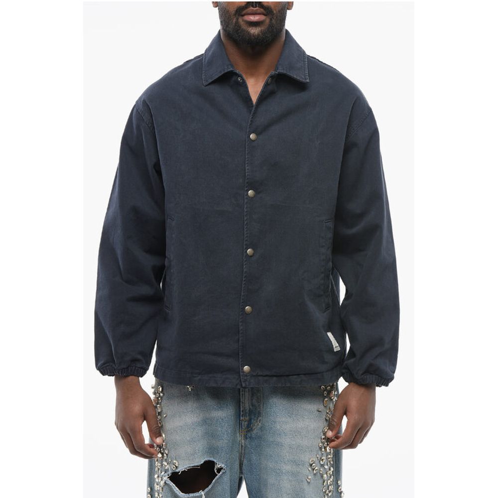Armani EMPORIO Twill Cotton Overshirt with Snap Buttons
