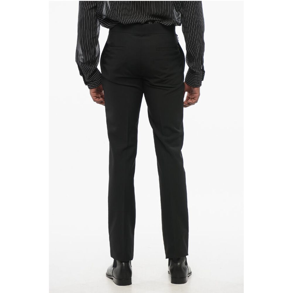 Givenchy 4-Pocketed Virgin Wool Pants with Chain Detail
