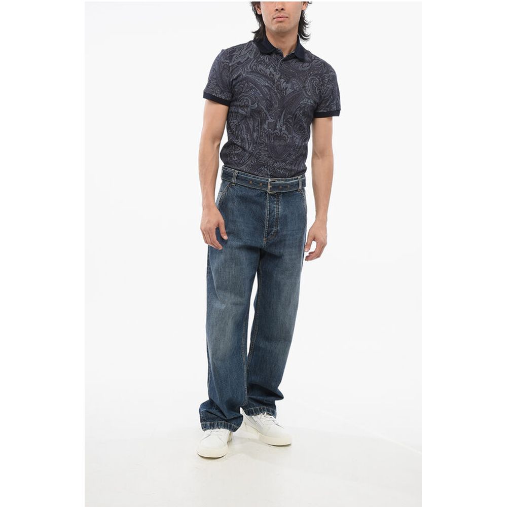 Bottega Veneta Mid Washed Denims with Belt 26cm