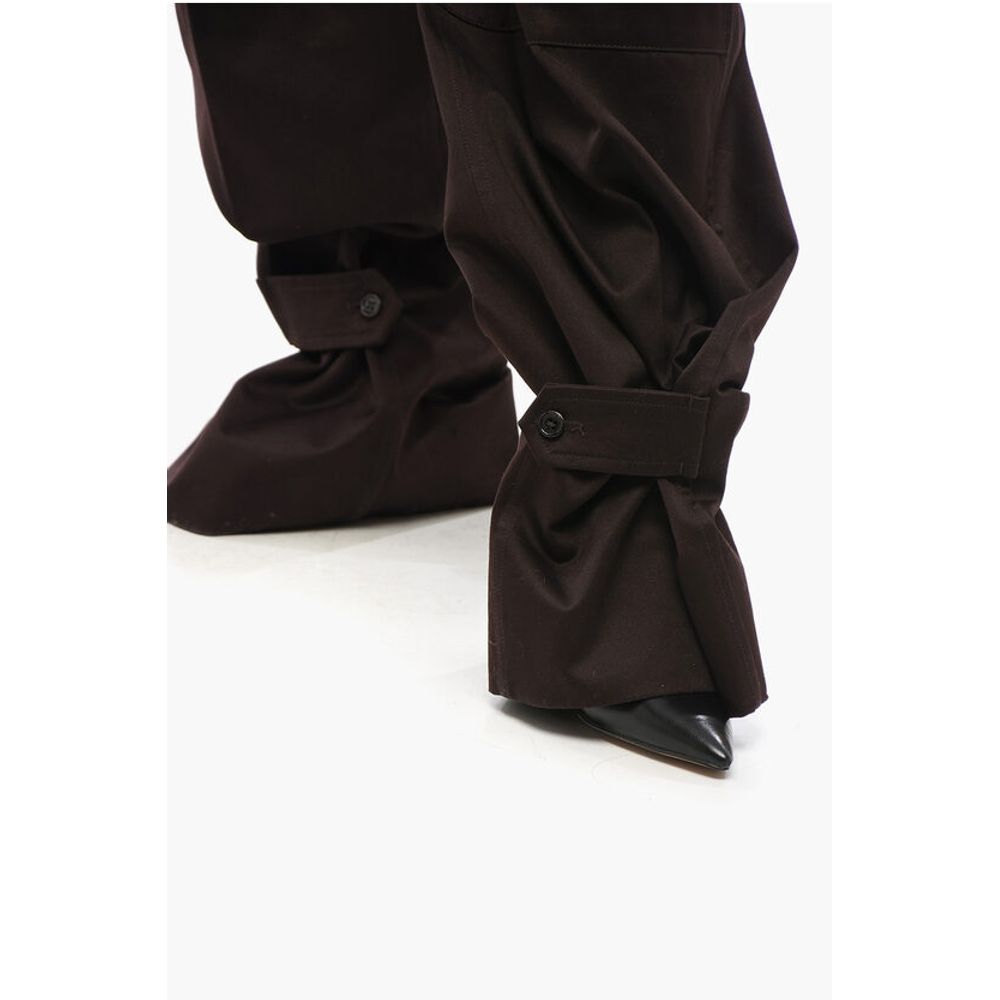 Saint Laurent High-waisted Cargo Pants with Leather Belt