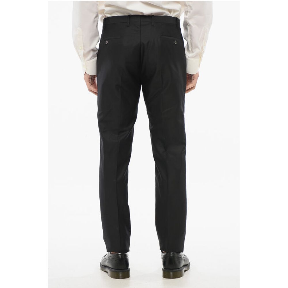 Corneliani CC COLLECTION Rip Stop Checked Wool and Silk CERIM.RESET Pan