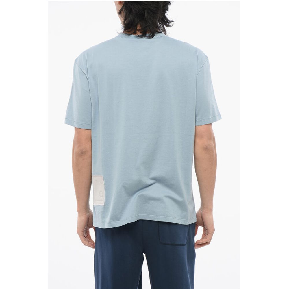 Ten c Solid Color Crew-neck T-Shirt