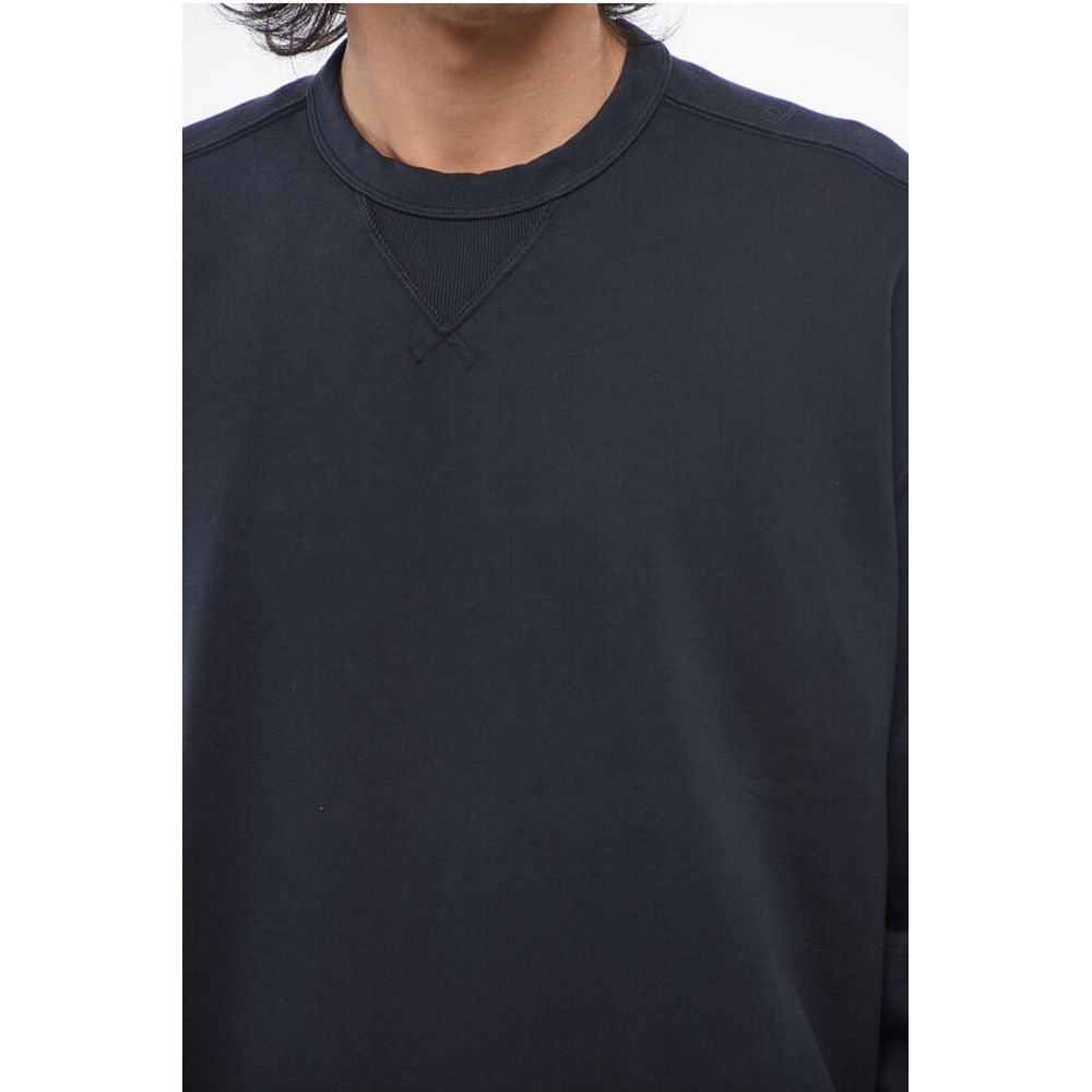 Ten c Solid Color Brushed Cotton Crewneck Sweatshirt