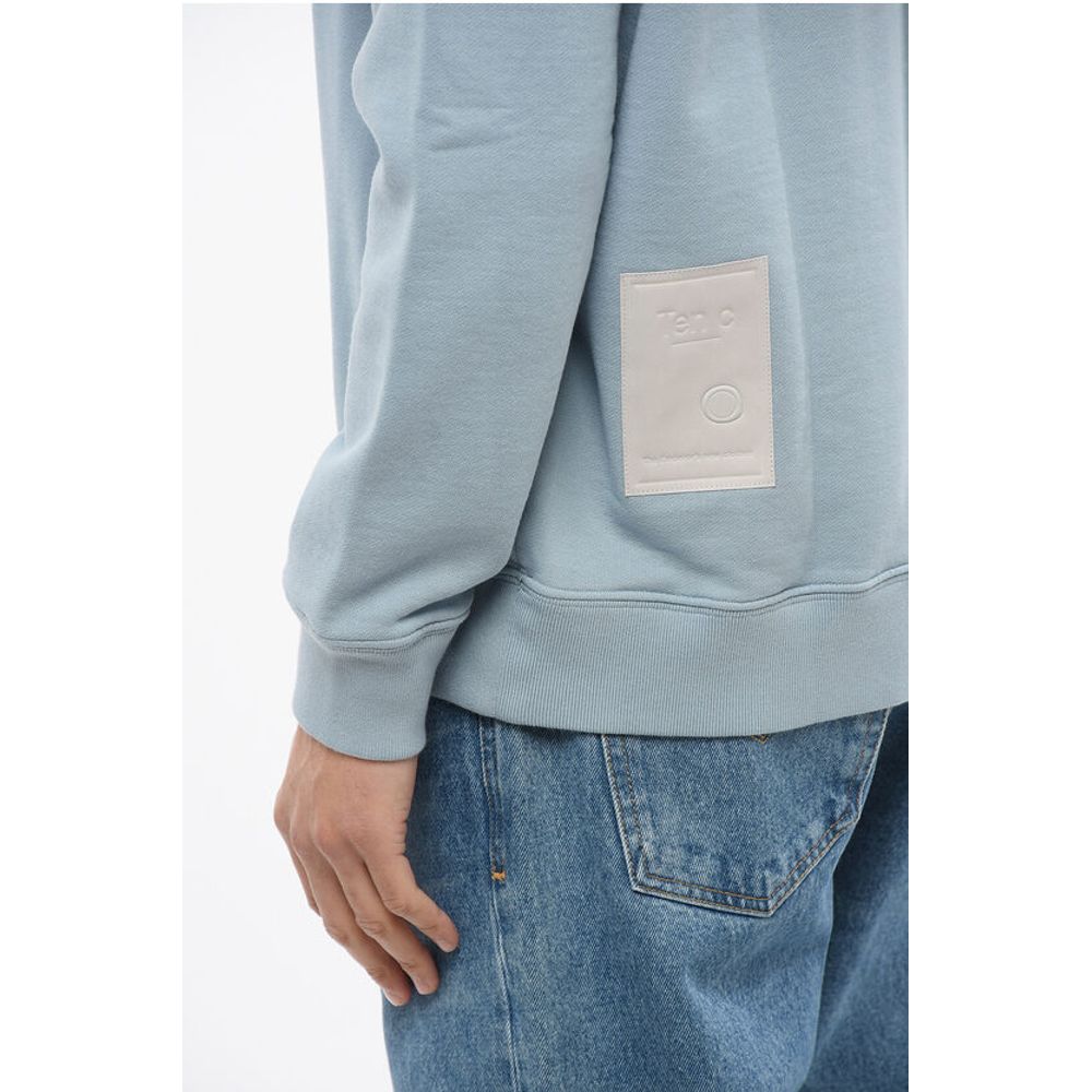 Ten c Solid Color Brushed Cotton Crewneck Sweatshirt