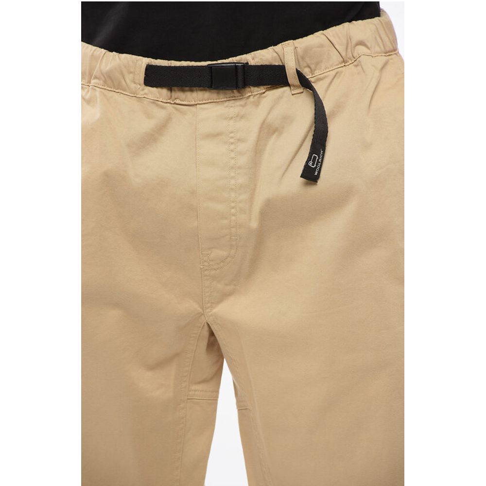 Woolrich Stretch Cotton Casual Pants with Industrial Belt