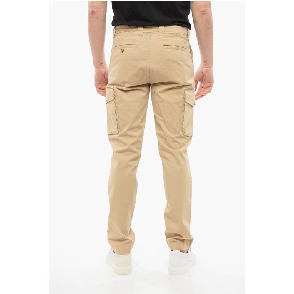 Woolrich Stretch Cotton Cargo Pants with Belt Loops