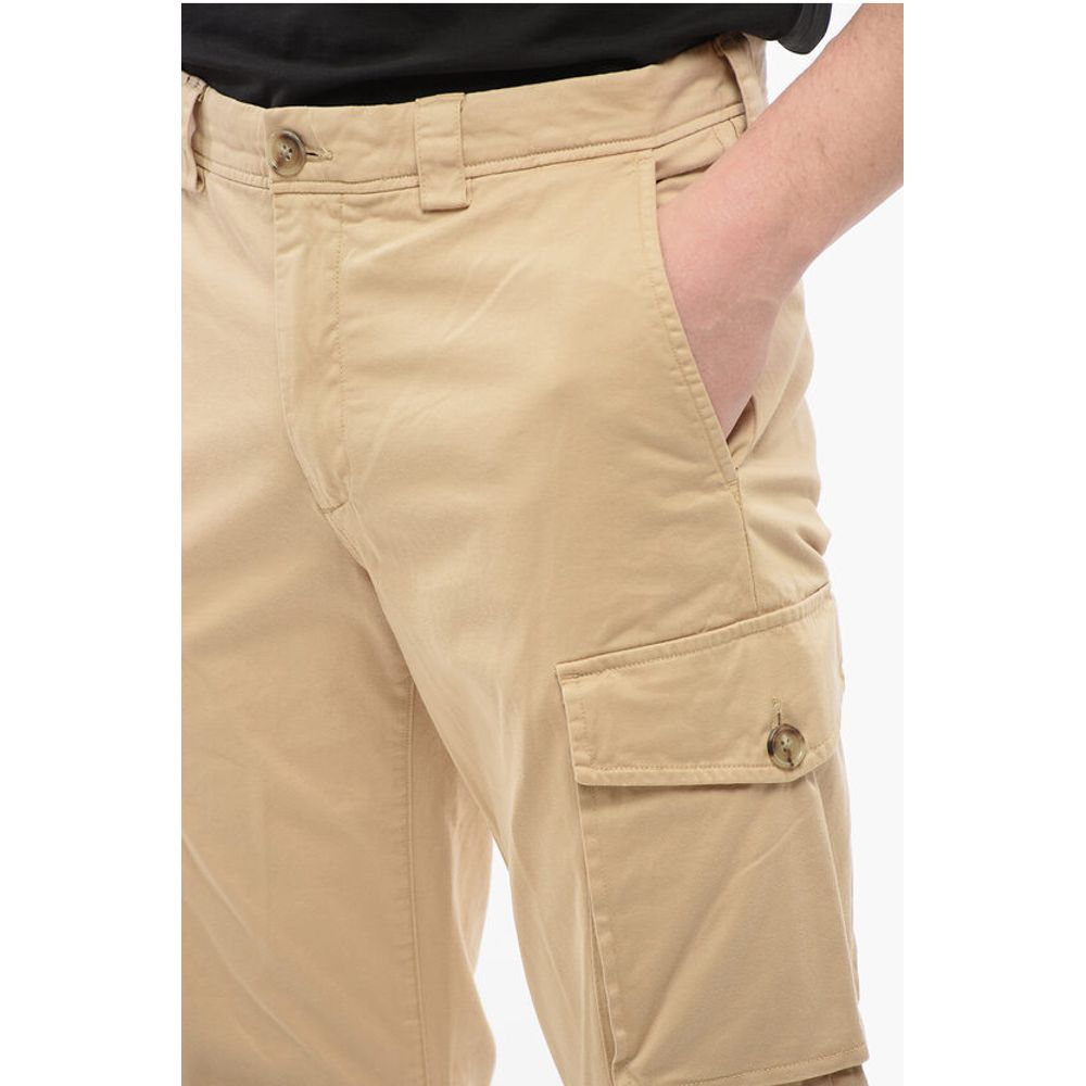 Woolrich Stretch Cotton Cargo Pants with Belt Loops