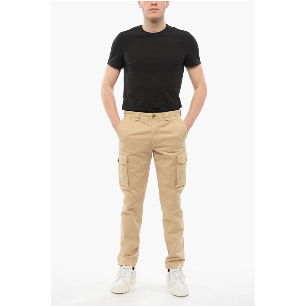 Woolrich Stretch Cotton Cargo Pants with Belt Loops