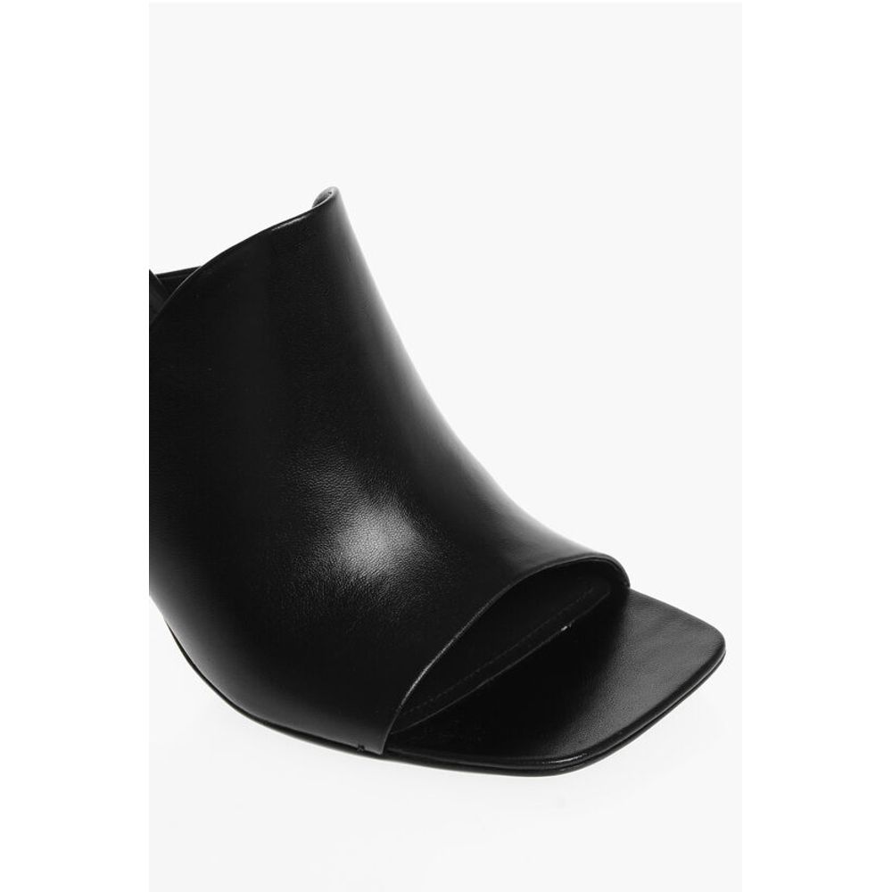 Salvatore Ferragamo Leather ERA Open Toe Mules 8cm