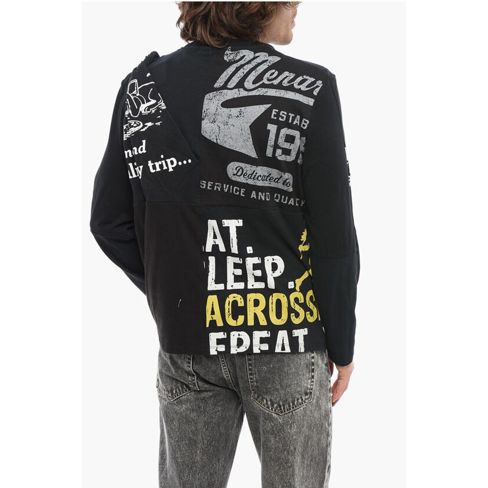 Marine Serre Printed Asymmetrical Effect Crew-neck T-shirt