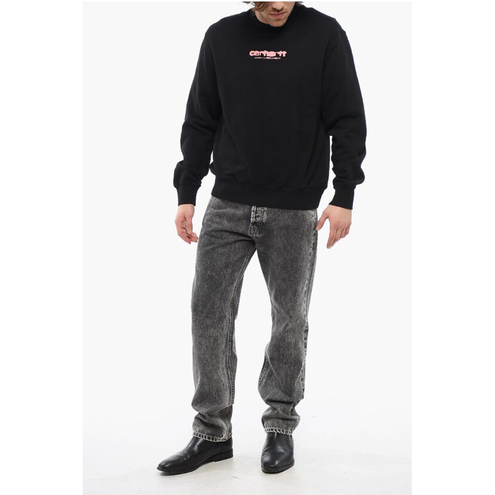 Carhartt Wip Brushed Cotton Crew-neck Sweatshirt with Contrasting Printed